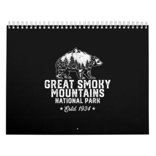 Great Smoky Mountains Nationalpark Bär Vintag Kalender