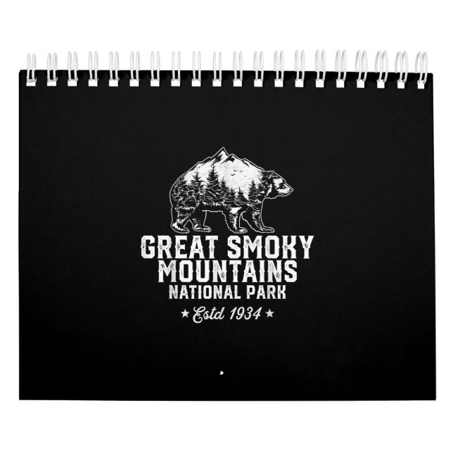 Great Smoky Mountains Nationalpark Bär Vintag Kalender (Titelbild)