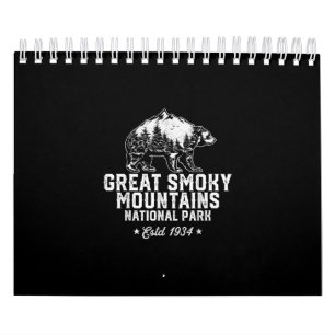 Great Smoky Mountains Nationalpark Bär Vintag Kalender