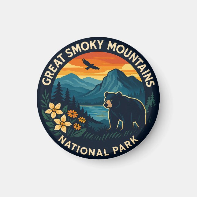 Great Smoky Mountains Nationalpark Magnet (Vorne)