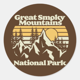 Great Smoky Mountains, Nationalpark Runder Aufkleber