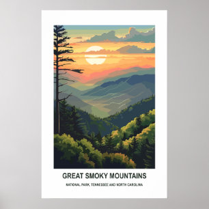 Great Smoky Mountains Nationalpark Tennessee USA  Poster