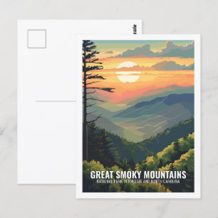 Great Smoky Mountains Nationalpark Tennessee USA Postkarte