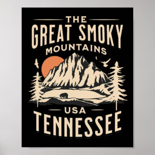 Great Smoky Mountains Nationalpark Tennessee Wande Poster