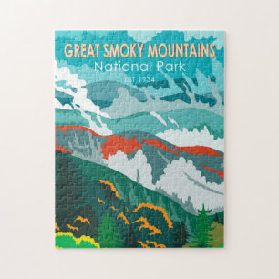Great Smoky Mountains Nationalpark Vintage Puzzle