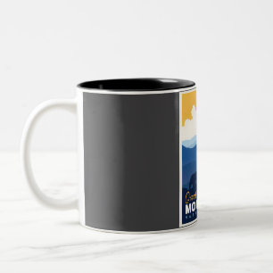 Great Smoky Mountains Nationalpark Vintage Reise Zweifarbige Tasse