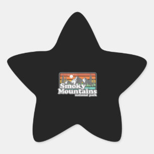 Great Smoky Mountains Nationalpark Wandern Camping Stern-Aufkleber