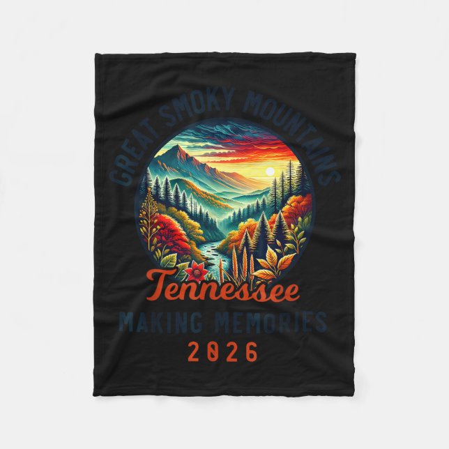 Great Smoky Mountains Tennessee 2026 Geon Forge, V Fleecedecke (Vorderseite)