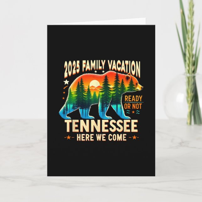 Great Smoky Mountains Tennessee Family Vacation 20 Karte (Vorderseite)