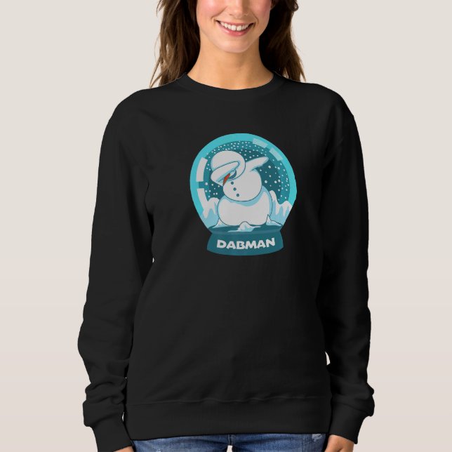 Great Snowball Snowman Snow Globe Christmas Eve Xm Sweatshirt (Vorderseite)