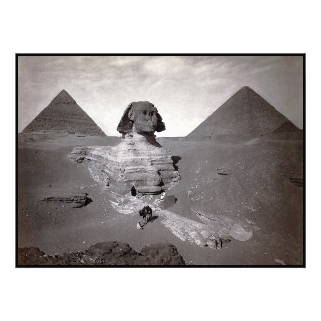 Great Sphinx & Giza Pyramids Necropolis Ägypten Fotodruck (Vorne)