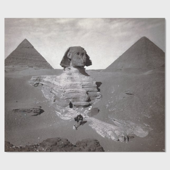 Great Sphinx & Giza Pyramids Necropolis Ägypten Geschenkpapier (Flach)
