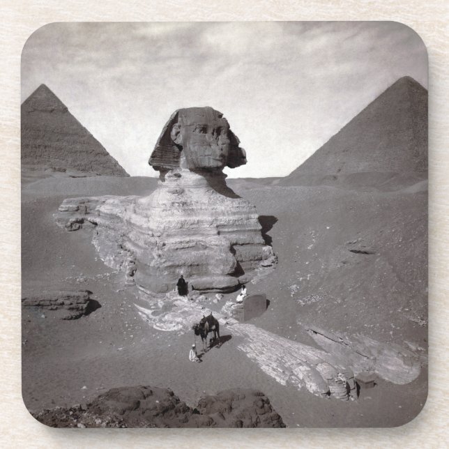Great Sphinx & Giza Pyramids Necropolis Ägypten Getränkeuntersetzer (Vorderseite)