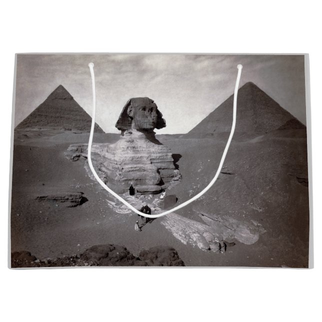 Great Sphinx & Giza Pyramids Necropolis Ägypten Große Geschenktüte (Vorderseite)