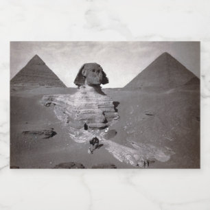 Great Sphinx & Giza Pyramids Necropolis Ägypten Lebensmitteletikett