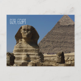 Great Sphinx Statue Giza Kairo Ägypten Reisen Postkarte