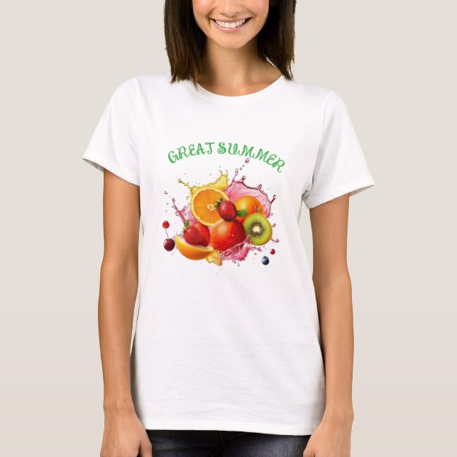 Great Summer Fruit Tee – Colorful & Fun (Vorderseite)