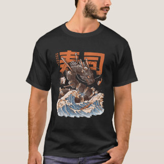 Great Sushi Dragon Black T-Shirt