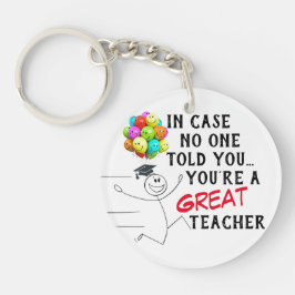 “Great Teacher” Double-Sided Acrylic Keychain Schlüsselanhänger