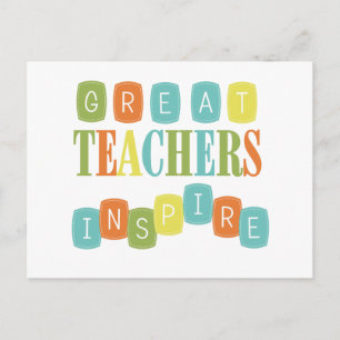 Great Teachers Inspire Postkarte