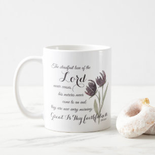 Great Thaithfulness Christlich Scripture Verse Kaffeetasse