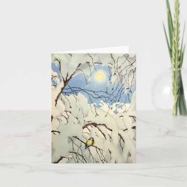 Great Tit - Theodor Severin Kittelsen Karte (Vorderseite)