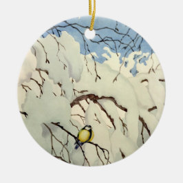 Great Tit - Theodor Severin Kittelsen Keramik Ornament