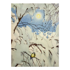 Great Tit - Theodor Severin Kittelsen Poster