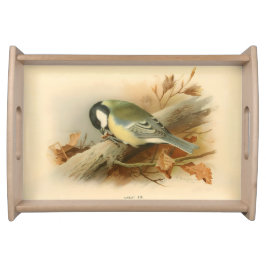 Great Tit von Lord Lilford, Birds Illustration Serviertablett
