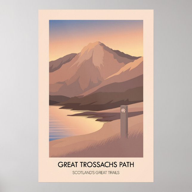 Great Trossachs Path Scotlands Great Trails Poster (Vorne)