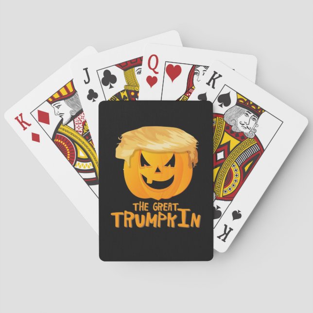Great Trumpkin Funny Halloween Spielkarten (Rückseite)