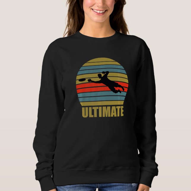 Great Ultimate Frisbee Player Flying Disk Sweatshirt (Vorderseite)