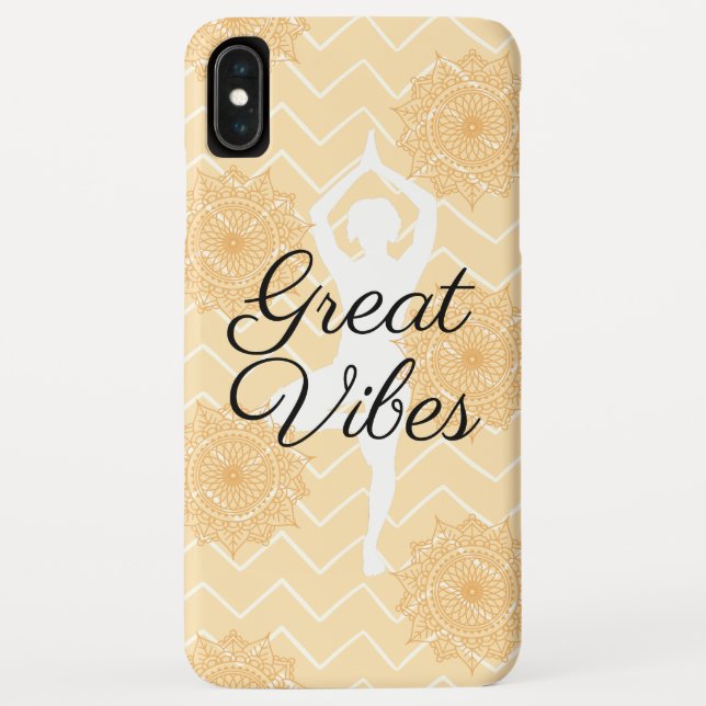 Great Vibes Yoga Pose Case-Mate iPhone Hülle (Rückseite)