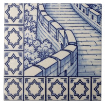 Great Wall Azulejo-Muralfliese 5 von 6 unten links
