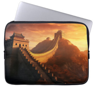Great Wall of China Sunset Laptop Sleeve - Asien