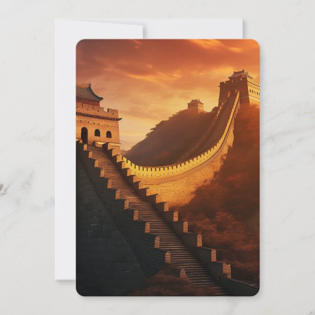 Great Wall of China Sunset - Majestic (Vorderseite)