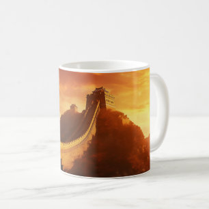 Great Wall of China Sunset - Majestic Kaffeetasse