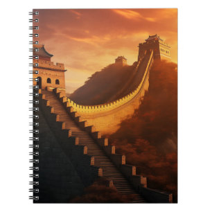 Great Wall of China Sunset - Majestic Notizblock