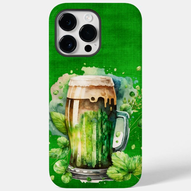 GREAT WATERCOLOR IRISH GREEN BIEN Case-Mate iPhone HÜLLE (Rückseite)