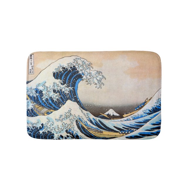 Great Wave, Hokusai, Ukiyo-e Badematte (Vorderseite)