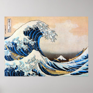 Great Wave, Hokusai, Ukiyo-e Poster
