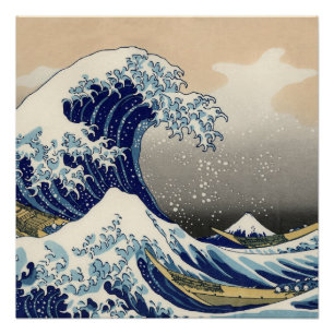 Great Wave Kanagawa japanisches Gemälde Poster