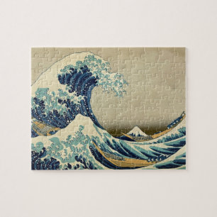 Great Wave Kanagawa Vintag Illustration Japanisch Puzzle