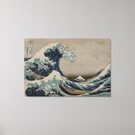 Great Wave off Kanagawa - Art Image aus der Zeit v Leinwanddruck