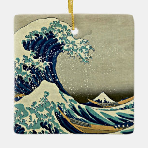 Great Wave Off Kanagawa, berühmtes Gemälde, Keramikornament
