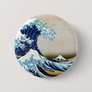 Great Wave Off Kanagawa Button