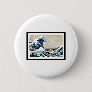 Great Wave Off Kanagawa Button