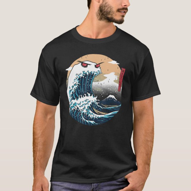 Great Wave Off Kanagawa Cookiegawa Japanese Aesthe T-Shirt (Vorderseite)
