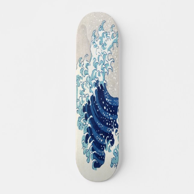 Great Wave Off Kanagawa Hokusai Fine Art Skateboard (Vorne)