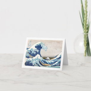 Great Wave Off Kanagawa Hokusai japanische Fine Ar Karte